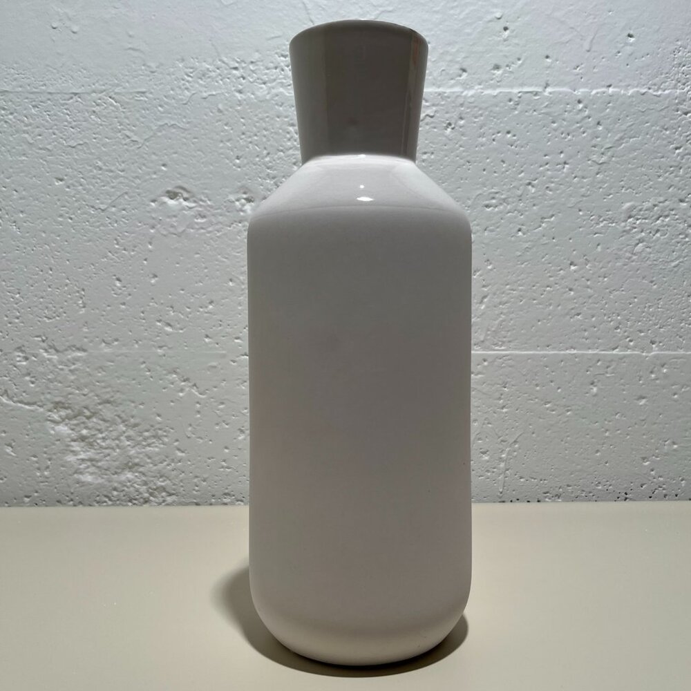 White Stoneware Decorative Vase